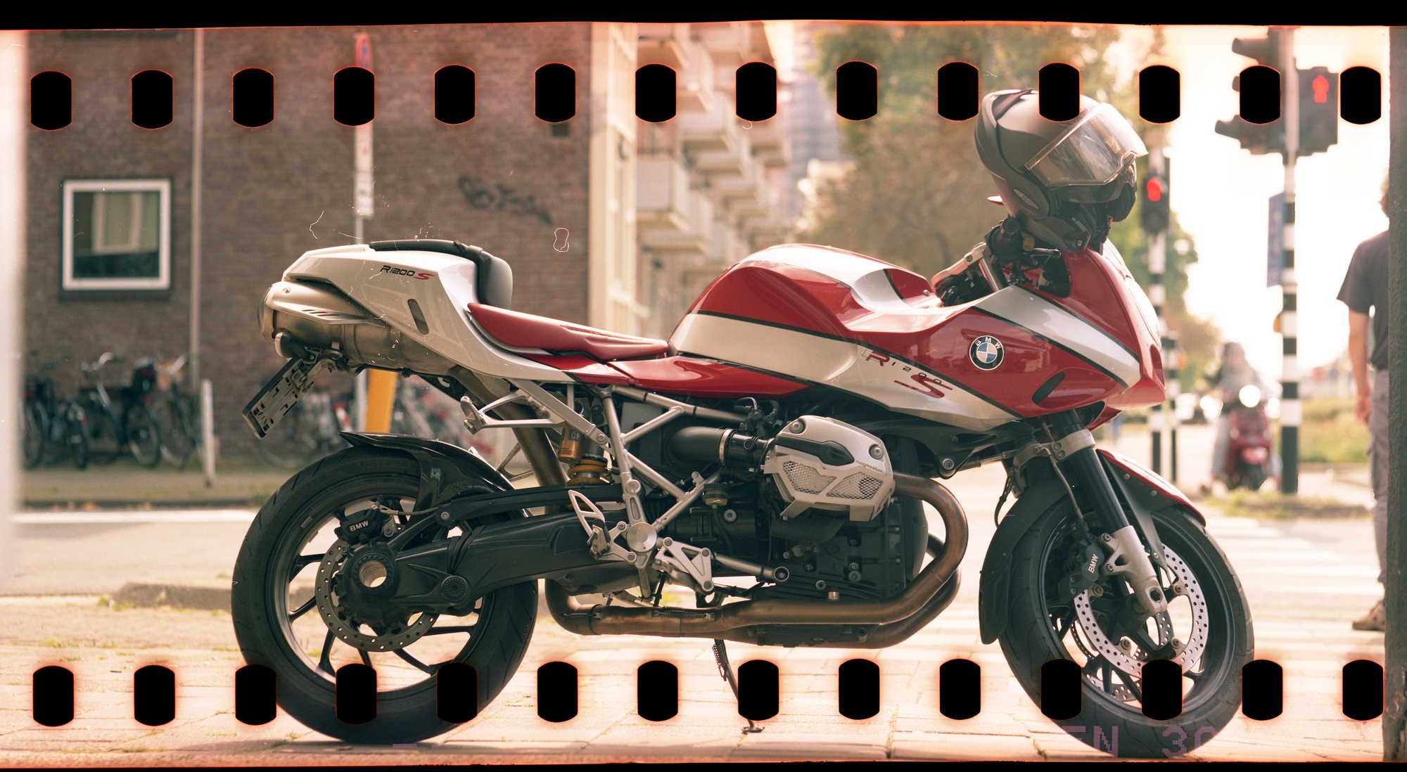 Analog motorcycle photography by community member Miguel
